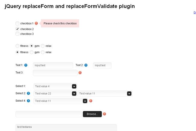 replaceForm example screenshot